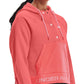 Under Armour Women's Rival Fleece Mesh Hoodie Orange Size Large