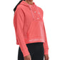 Under Armour Women's Rival Fleece Mesh Hoodie Pink Size XL
