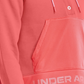 Under Armour Women's Rival Fleece Mesh Hoodie Pink Size XL