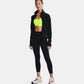 Under Armour Women's Meridian Ribbed Waistband Performance Ankle Leggings Black Size Medium