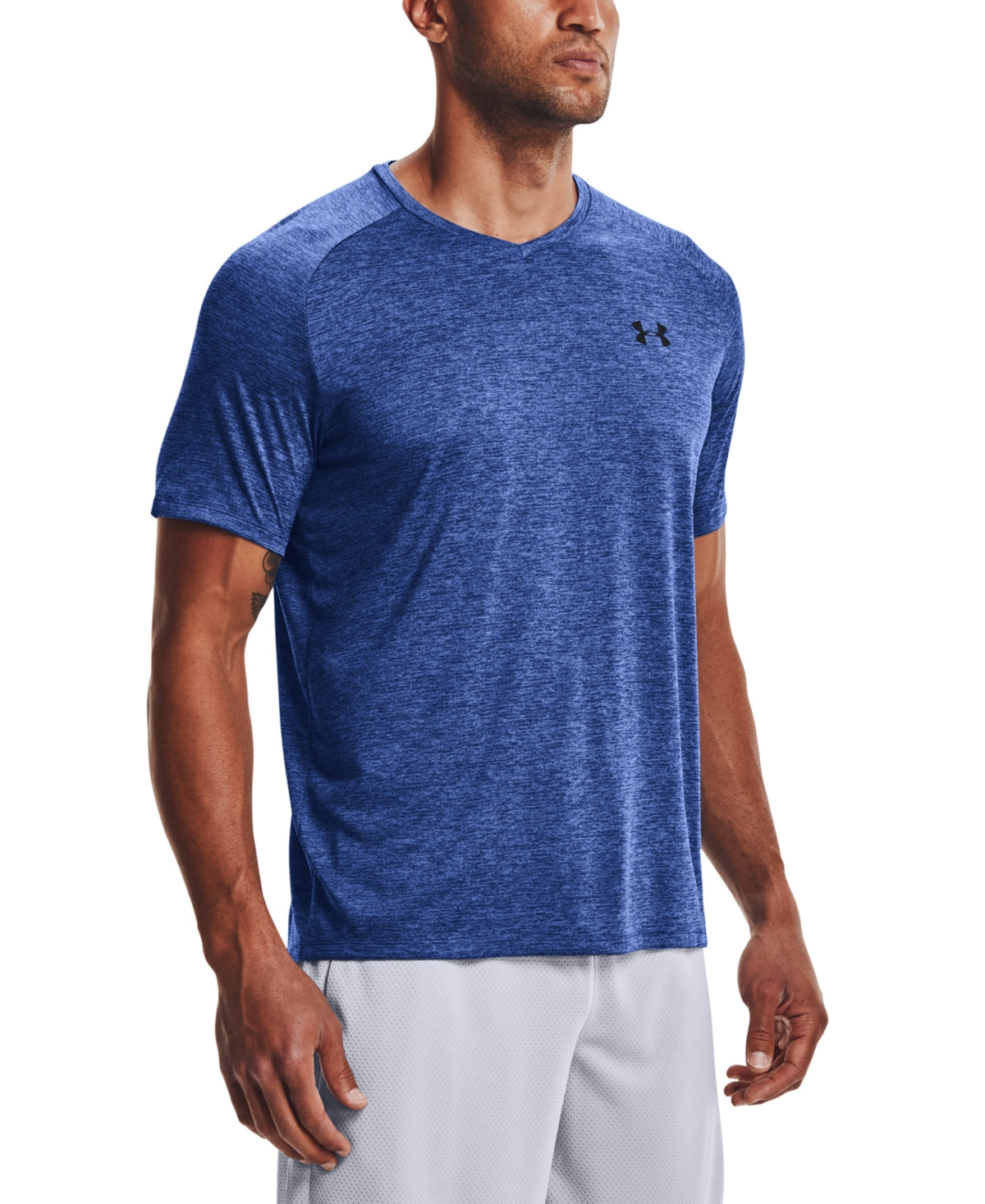 Under Armour Men's Tech V Neck T-Shirt Blue Size XX-Large
