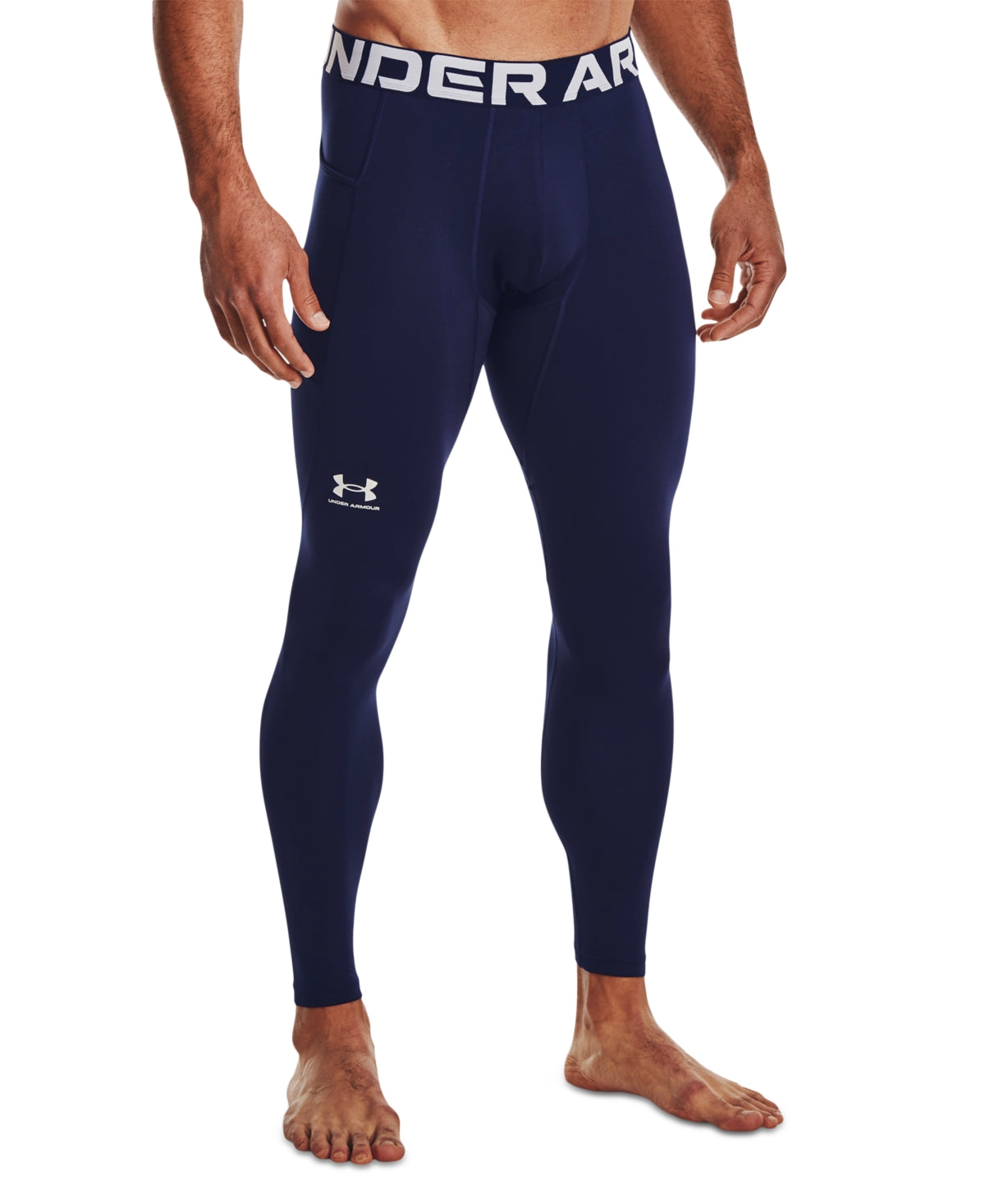 Under Armour Men's Cg Armour Performance Leggings Blue Size Small