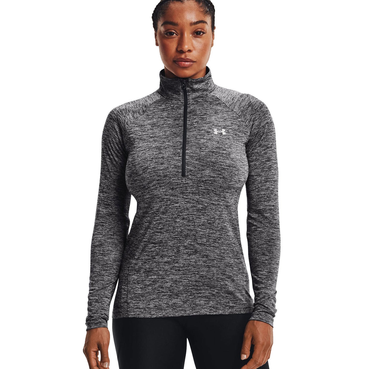 Under Armour Women's Tech Twist 1/2 Zip Top Gray Size Large