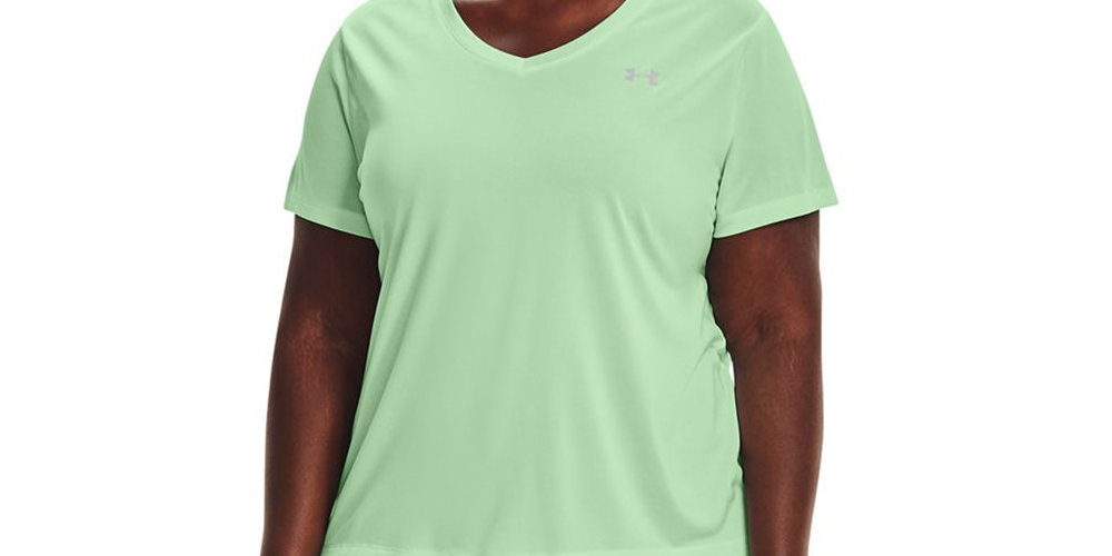 Under Armour Women's Short Sleeve Tech Tee Pink Size 3X