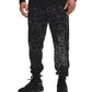 Under Armour Men's Rival Camo Script Fleece Joggers Black Size Large