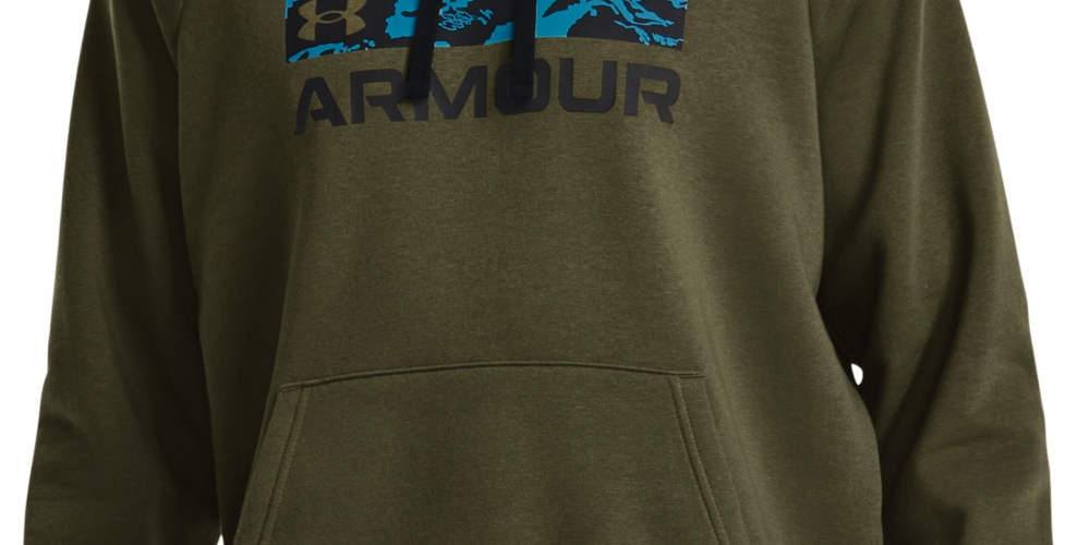 Under Armour Men's Rival Signature Sweatshirt Green Size 2XL