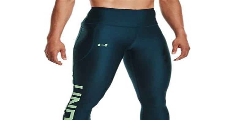 Under Armour Women's Heatgear No Slip Branded Leggings Blue Size X-Small