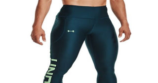 Under Armour Women's Heatgear No Slip Branded Leggings Blue Size X-Small