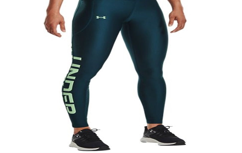 Under Armour Women's Heatgear No Slip Branded Leggings Blue Size X-Small