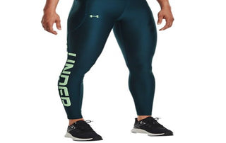 Under Armour Women's Heatgear No Slip Branded Leggings Blue Size X-Small