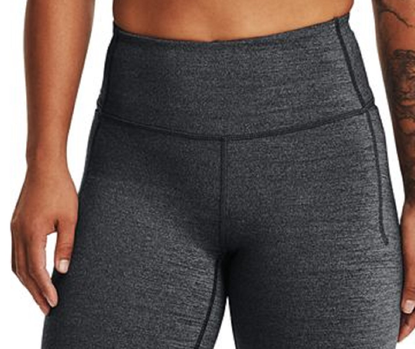 Under Armour Women's Meridian Heathered Bike Shorts Black Size X-Small