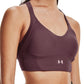 Under Armour Women's Heatgear Medium Impact Sports Bra Purple Size Small