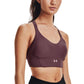 Under Armour Women's Heatgear Medium Impact Sports Bra Purple Size Small