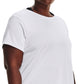 Under Armour Women's Tech Layered Look T-Shirt White Size 3XL