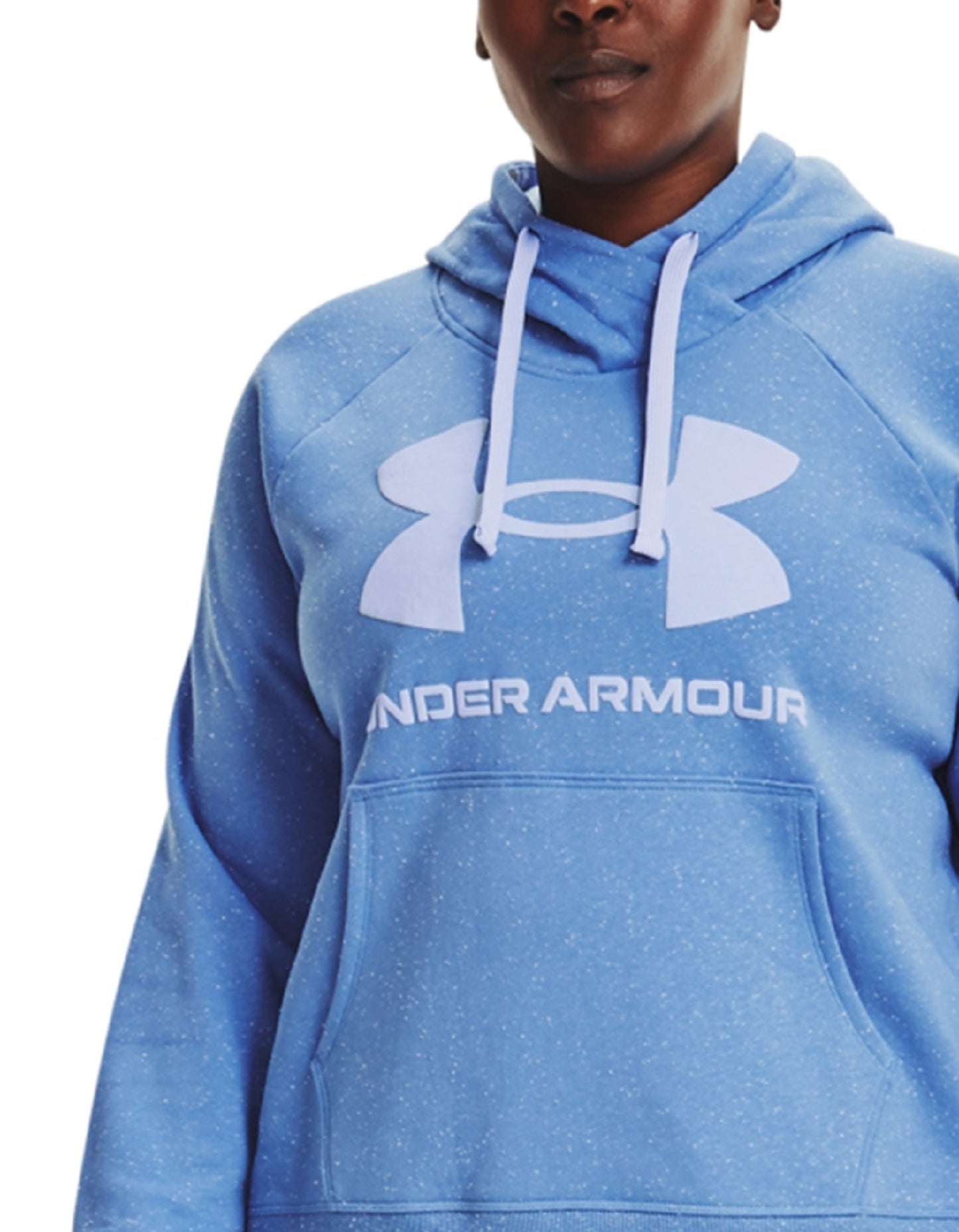 Under Armour Women's Rival Fleece Logo Hoodie Blue Size 2X