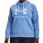 Under Armour Women's Rival Fleece Logo Hoodie Blue Size 2X