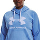 Under Armour Women's Rival Fleece Logo Pullover Hoodie Blue Size 3X