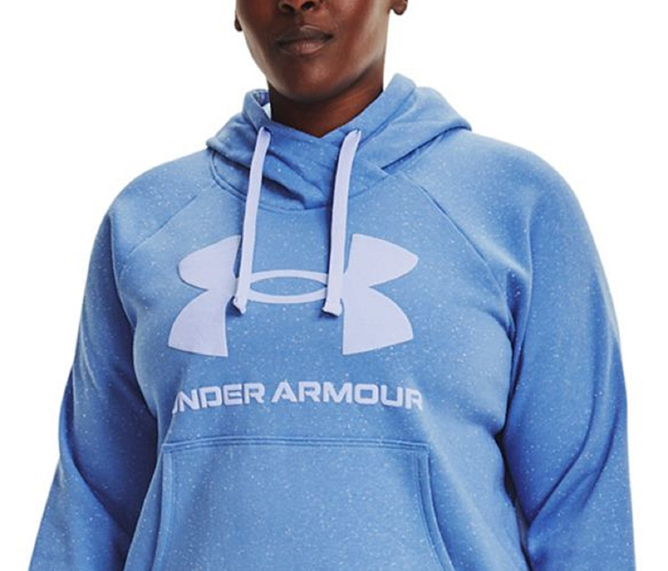 Under Armour Women's Rival Fleece Logo Pullover Hoodie Blue Size 3X
