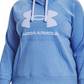 Under Armour Women's Plus Ua Rival Fleece Logo Hoodie White Size 1X