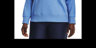 Under Armour Women's Plus Ua Rival Fleece Logo Hoodie White Size 1X