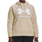 Under Armour Women's Plus Ua Rival Fleece Logo Hoodie White Size 1X