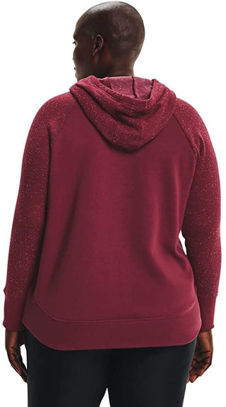 Under Armour Women's Rival Fleece Logo Hoodie Red Size 1X