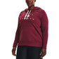 Under Armour Women's Rival Fleece Logo Hoodie Red Size 2X