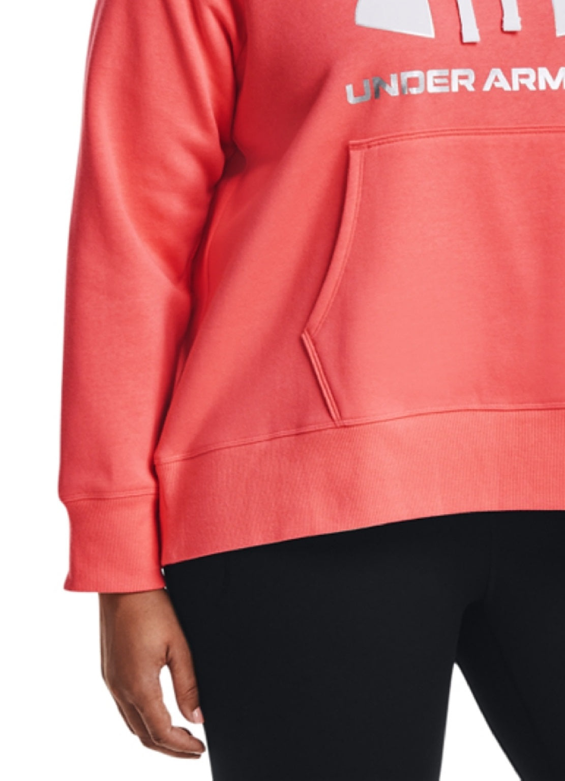 Under Armour Women's Rival Fleece Hoodie Orange Size 2X