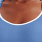 Under Armour Women's Heatgear U Back Impact Sports Bra Blue Size Medium