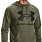 Under Armour Men's Rival Fleece Big Logo Hoodie Green Size Small