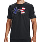 Under Armour Men's Freedom Big Flag Logo Short-Sleeve T-Shirt Black Size Small