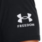 Under Armour Men's New Freedom Flag Logo Graphic T-Shirt Black Size X-Large