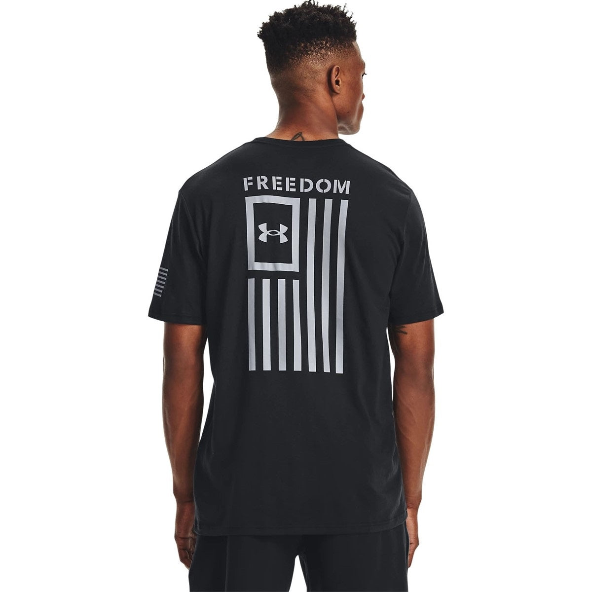 Under Armour Men's Freedom Flag T-Shirt Black Size Small