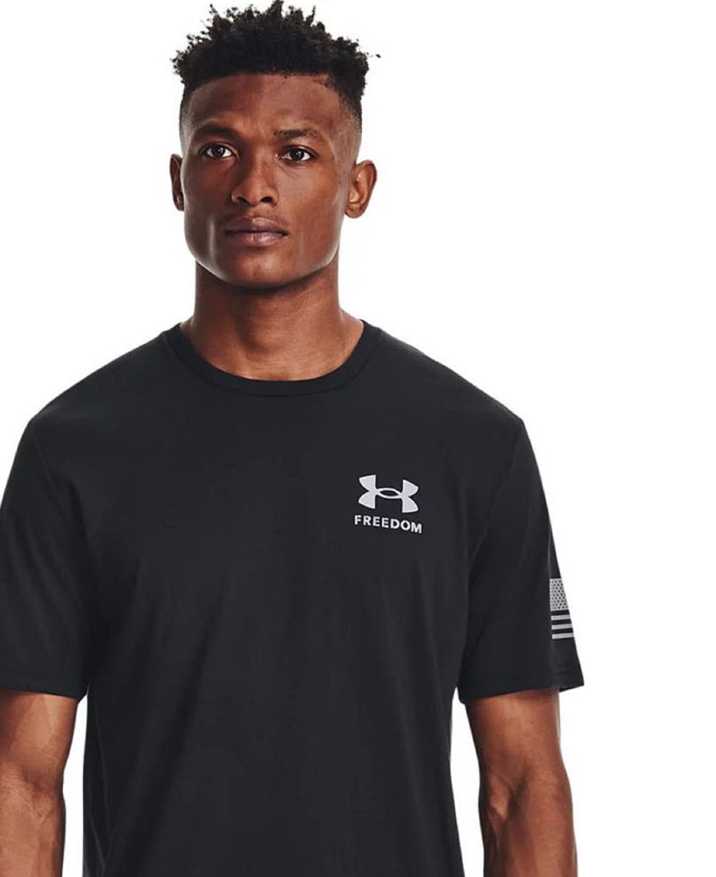 Under Armour Men's Freedom Flag T-Shirt Black Size Small