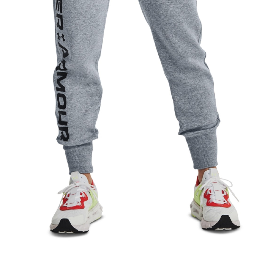 Under Armour Women's Rival Fleece Logo Joggers Gray Size Small