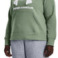 Under Armour Women's Ua Rival Fleece Logo Hoodie Green Size 1X