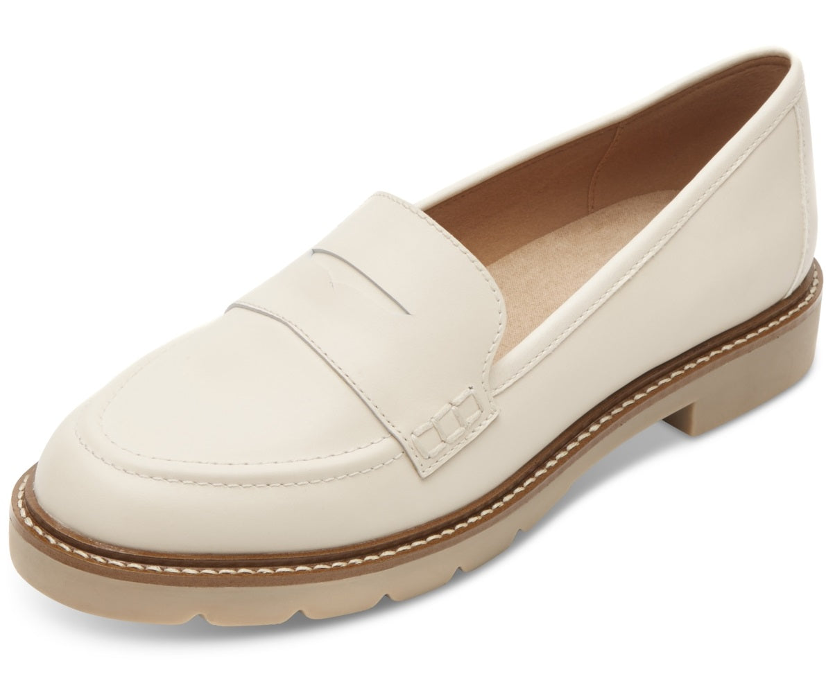 Rockport Women's Kacey Penny Loafer Flats White Size 8.5 M