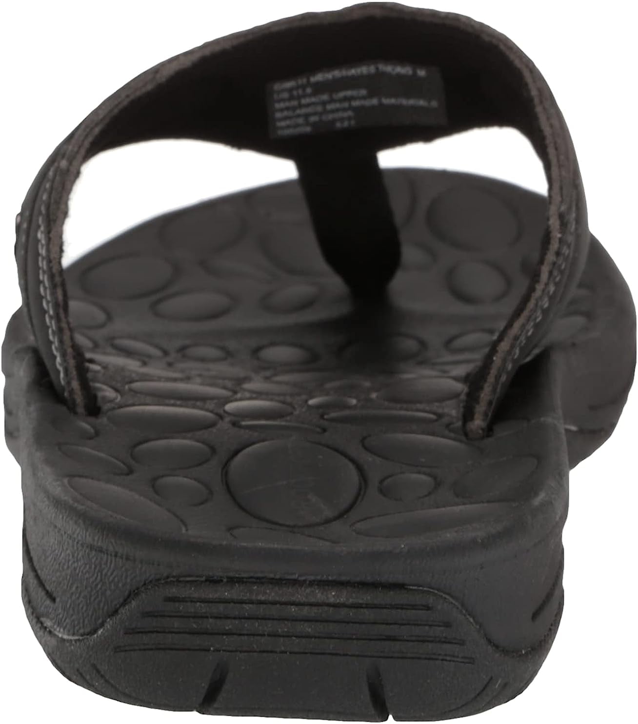 Rockport Men's Hayes Thong Sandals Black Size 11.5 M