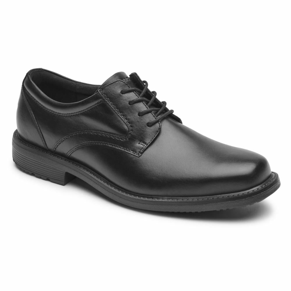 Rockport Men's Sl2 Plain Toe Lace up Shoes Black Size 9.5M