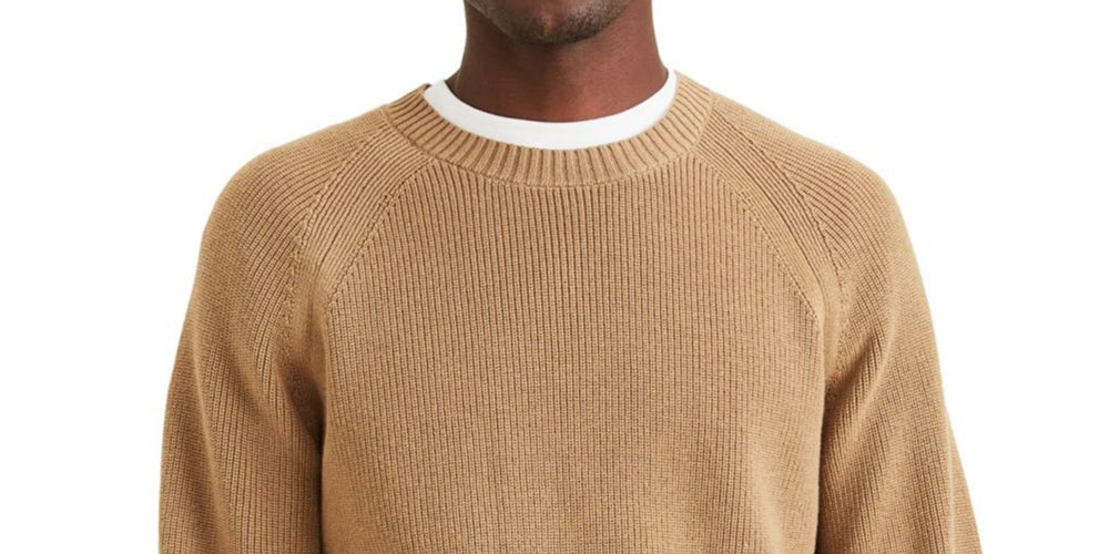 Dockers Men's Solid Sweater Brown Size XL