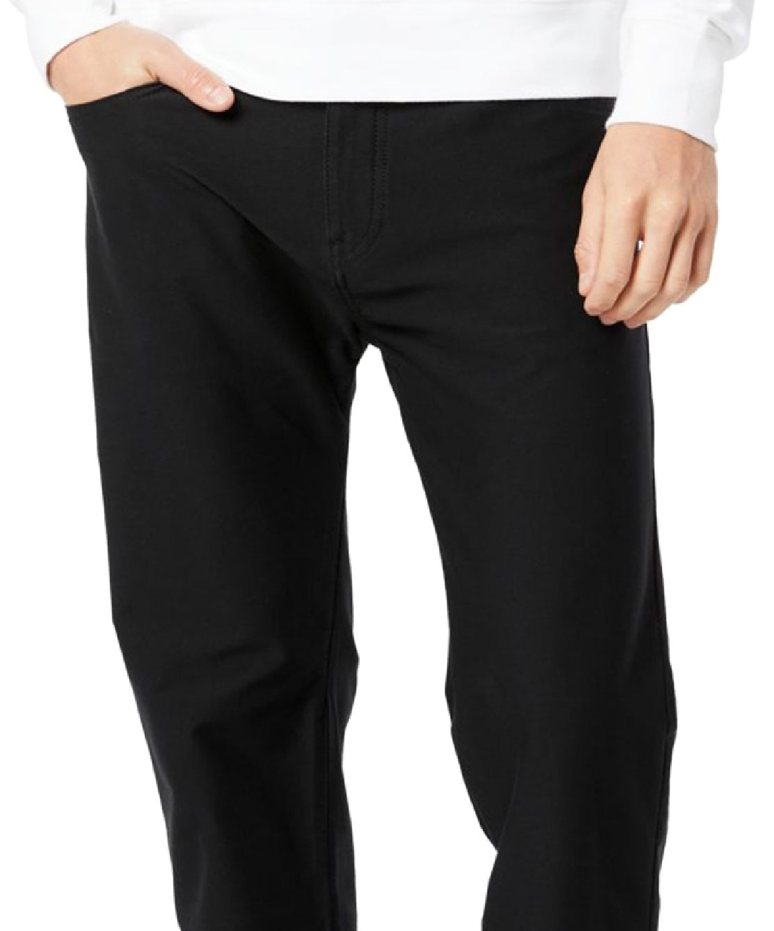 Dockers Men's Straight Fit Comfort Knit Jean Cut Pants Black Size 38X30