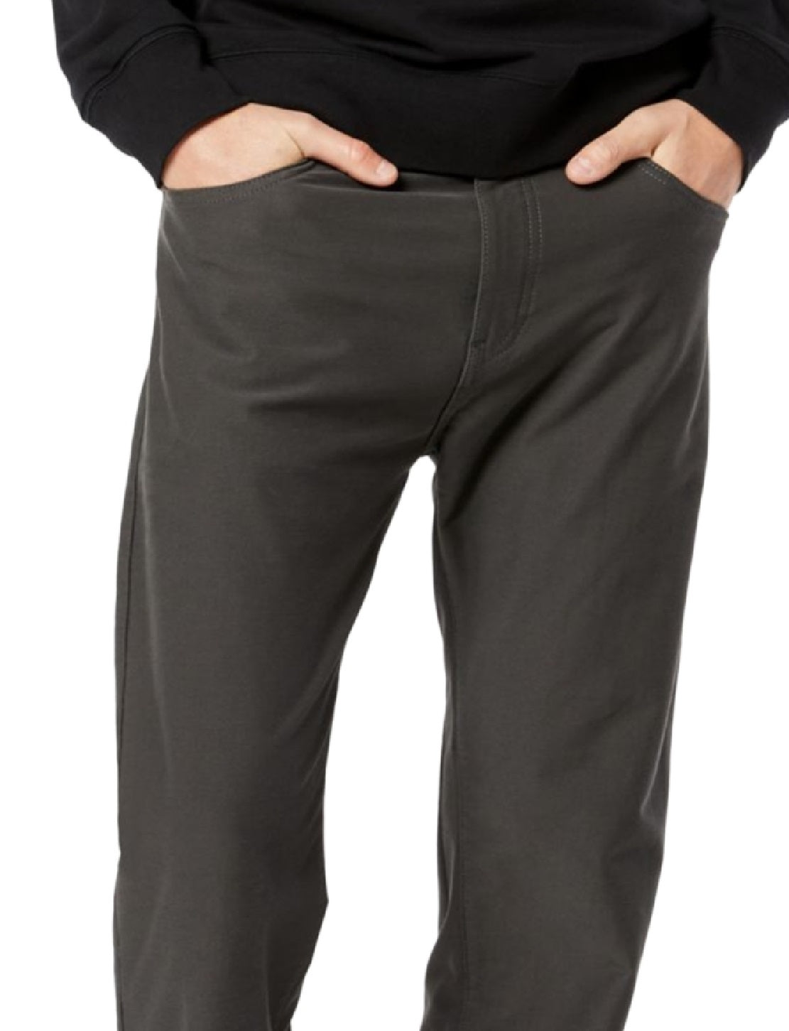 Dockers Men's Straight Fit Comfort Knit Jean Cut Pants Gray Size 38X32