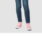 DENIZEN from Levi's Girls' Super Skinny High-Rise Jeans Dark Blue 16
