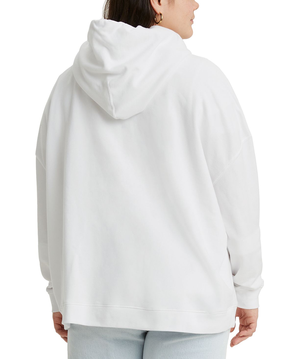 Levi's Women's Logo Hoodie White Size 2X