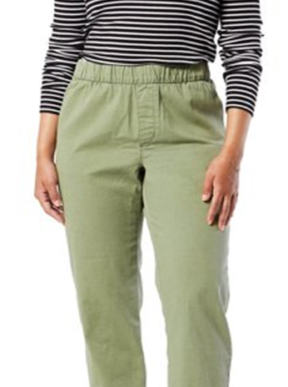 Levi's Women's Pull on Comfort Chino Pants Green Size M