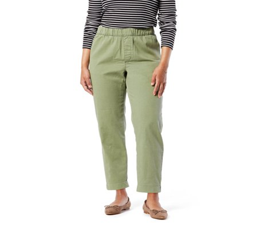 Levi's Women's Pull on Comfort Chino Pants Green Size M