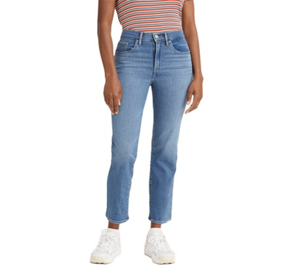 Levi's Women's 724 Straight Leg Cropped Jeans Blue Size 6 W28