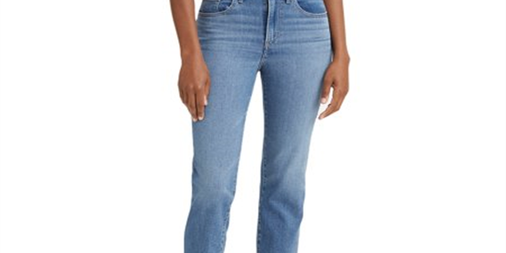 Levi's Women's 724 Straight Leg Cropped Jeans Blue Size 6 W28