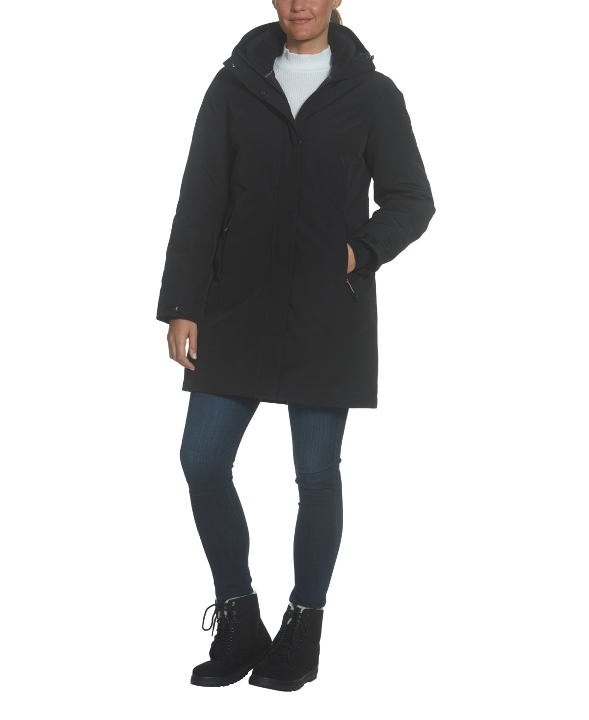 Gerry Women's Welded Arctic Parka Coat Black Size Large