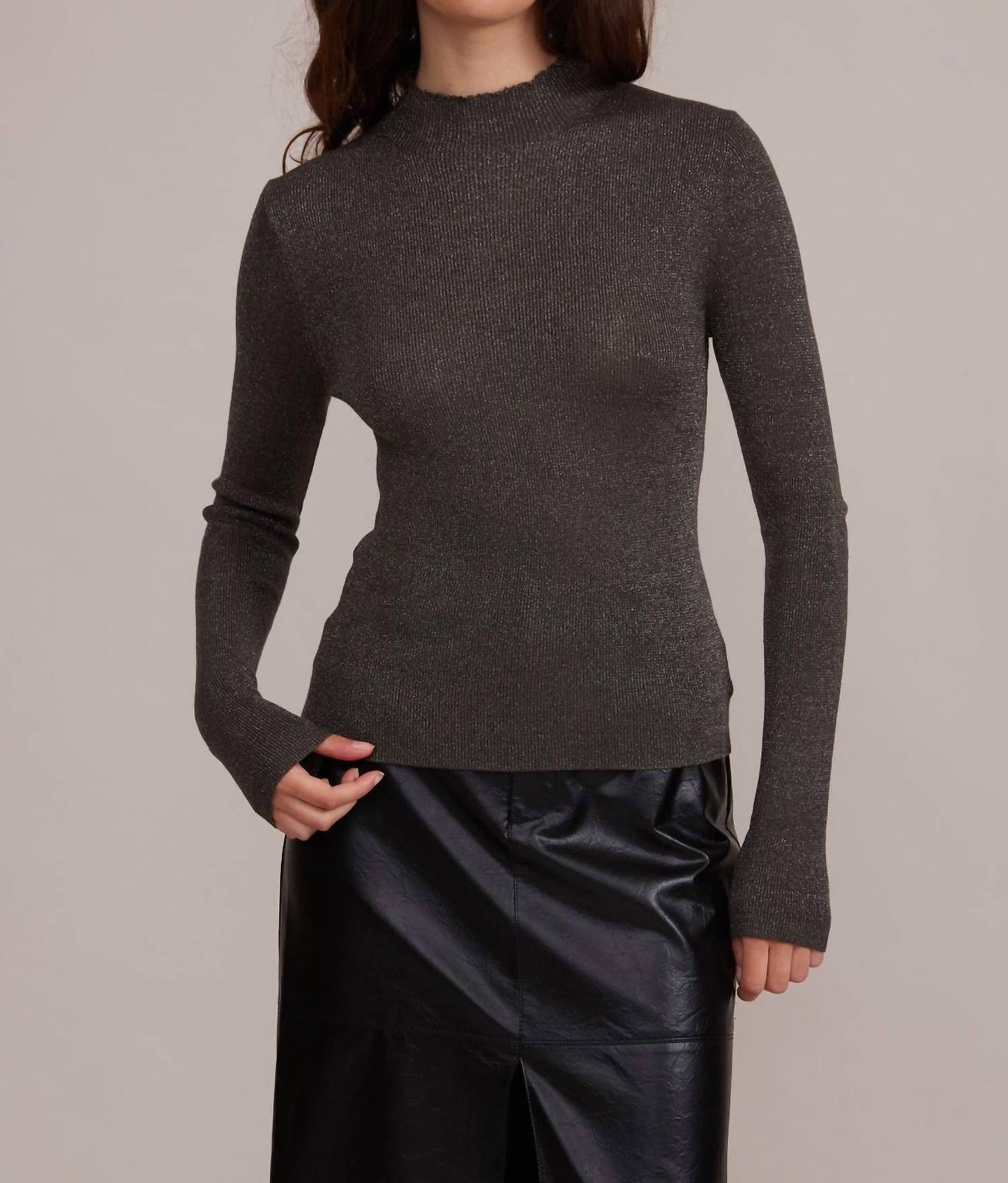 Lucy Paris - Susanna Mock Neck Top